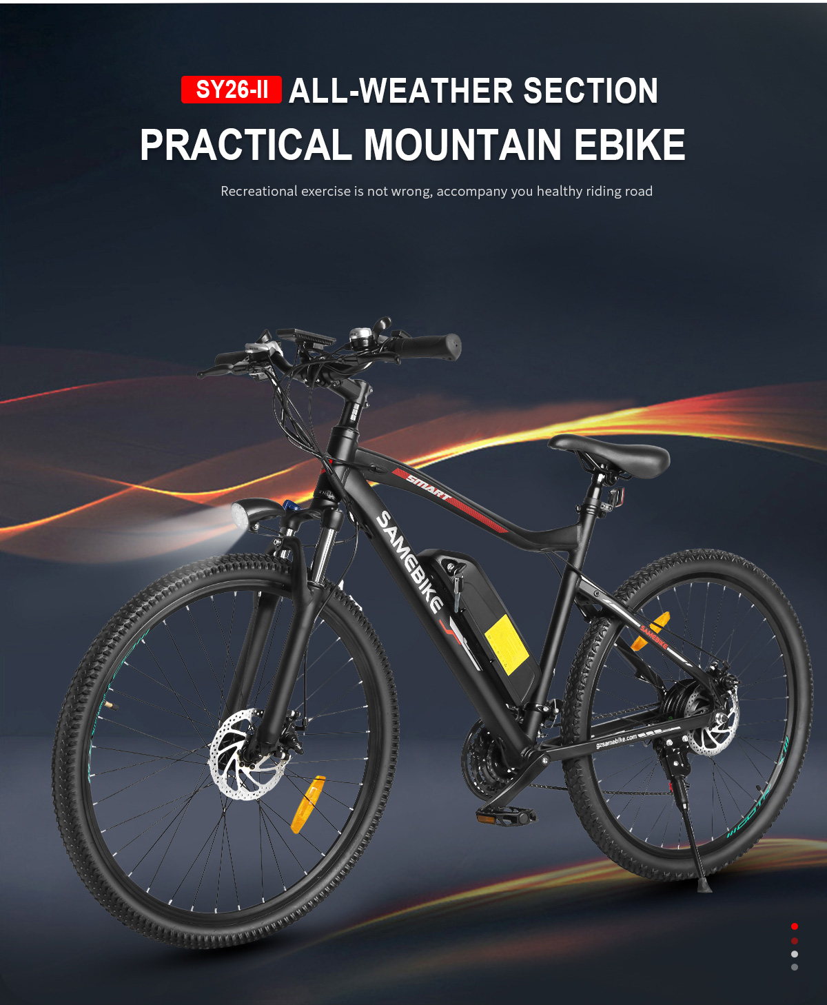 SAMEBIKE elektromos kerékpár SY26-II 2